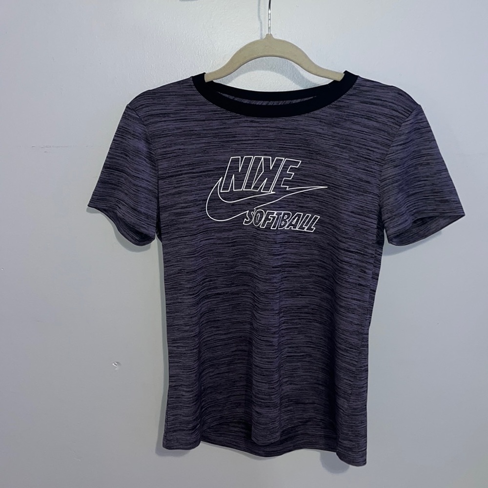 Nike softball shirt, soft, gray